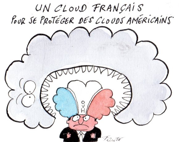 Dessin: Cloud souverain : la France appuie l’expansion d’OVHcloud
